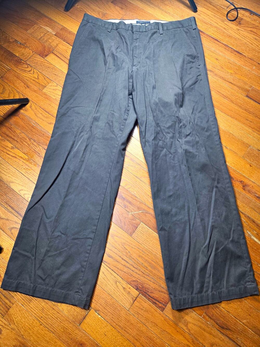 Banana Republic Chinos Mens 38x32 Black Cotton Straight Leg Pants Classic